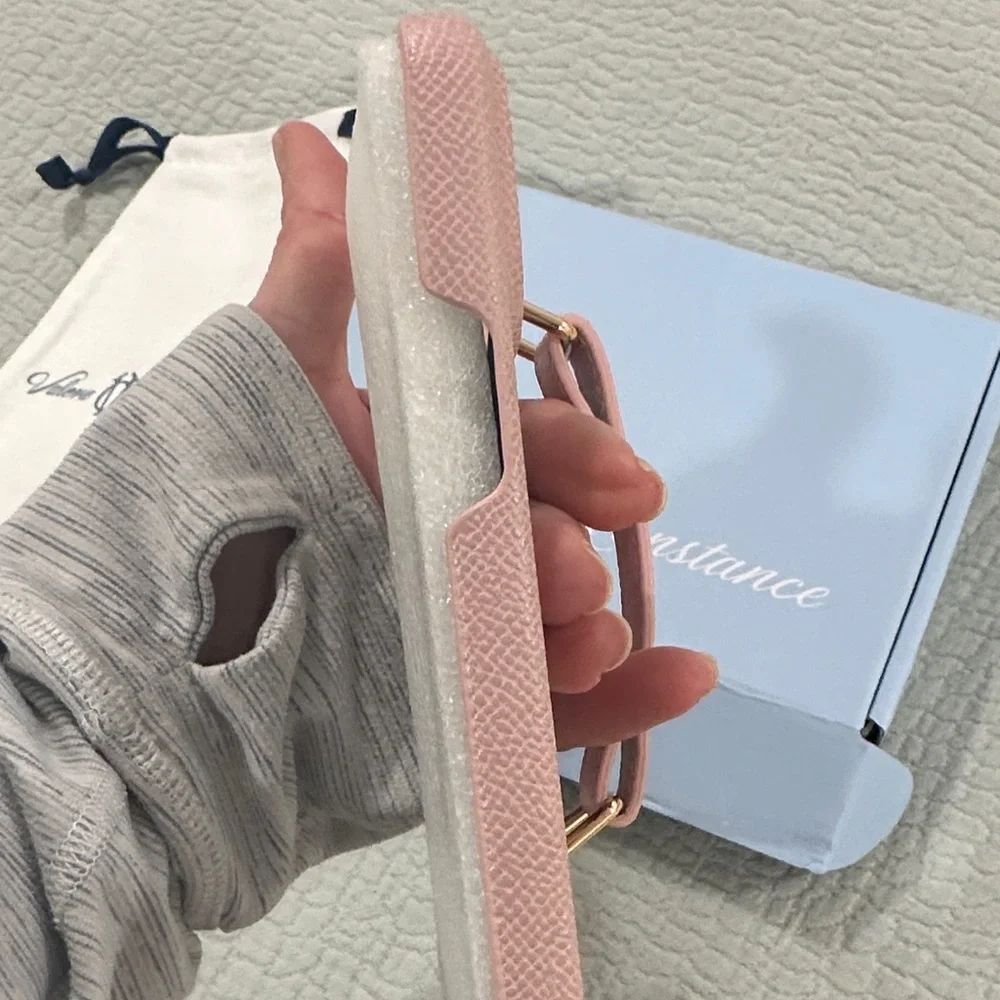 Pink iPhone 14 Pro Case with Strap